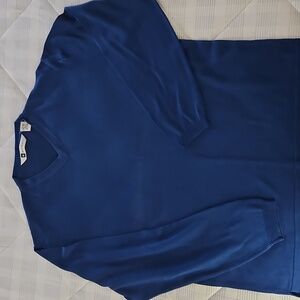 Bachrach Vneck sweater L blue